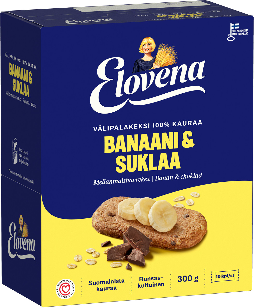 Галета из овса с фруктами ELOVENA