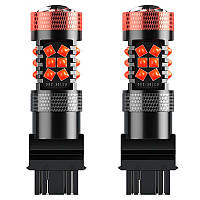Автомобильная светодиодная лампа поворот + стоп сигнал DXZ G-3030-30 T25-3157 30W Red (6175-22464)