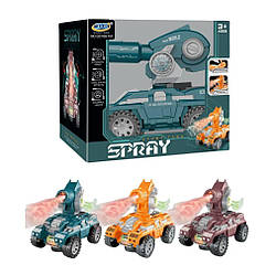 169-151 GC Танк з ефектом диму, музика, світло, рух, на батарейках, у коробці