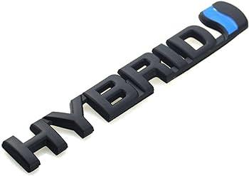 Шильдик емблема напис на багажник TOYOTA HYBRID Тойота гібрид колір чорний, фото 1