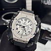 Модний чоловічий наручний годинник Hublot Big Bang MateSilver-Black-Grey, фото 2