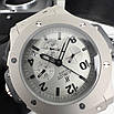 Модний чоловічий наручний годинник Hublot Big Bang MateSilver-Black-Grey, фото 6
