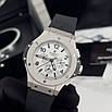 Модний чоловічий наручний годинник Hublot Big Bang MateSilver-Black-Grey, фото 8