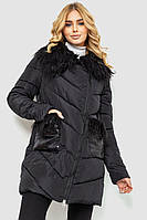 Куртка женская однотонная, цвет черный, размер S, 235R5068