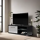 Тумба під телевізор з полицями "MOON" ММ стильна тумбочка / підставка під TV