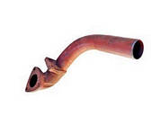 Труба выпускная 14-07С4А глушителя выхлопной системы двигателя СМД-14 гусеничного трактора Т-74