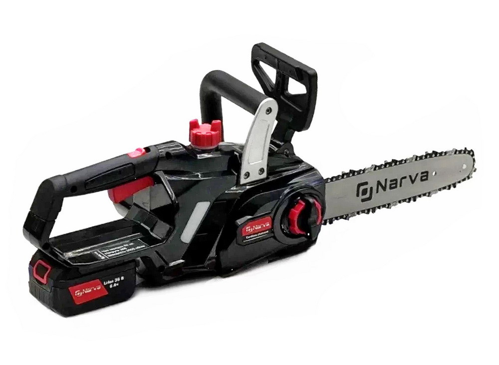 Пила аккумуляторная цепная NARVA NCS-36/6Li BL _36В/6Ач, бесщеточный двигатель, фото 1
