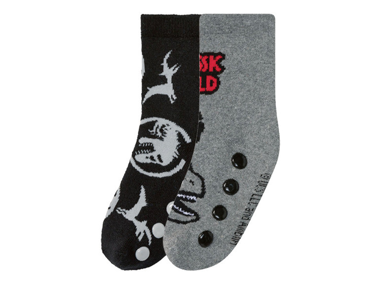 Дитячі шкарпетки махрові зі стопорами Парк Юрського періоду 23/26, фото 1