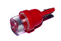 Светодиодная лампа AllLight T10 1 диод LED бц W2,1x9,5d 12V RED