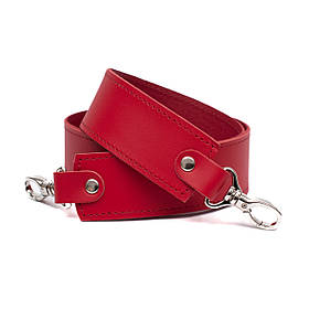 Ремінь з карабінами (85*4см) на підкладі, колір Червоний