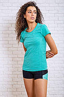 Женская футболка для занятий спортом, мятная, размер S-M, 117R120