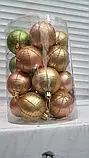 Кулі ялинкові в упаковці - мікс 20 штук (діаметр 6 см), фото 3