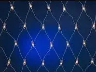 Гірлянда новорічна біла на 120 лампочок ( сітка 1.5 м на 1.5 м )