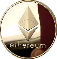 Монета сувенирная Eurs Ethereum ETH Золотой цвет (ETH-G)