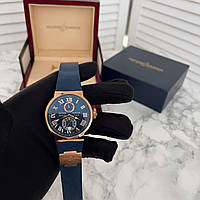 Часы мужские Ulysse Nardin Le Locle Automatic Gold-Blue