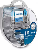 Автолампа PHILIPS 12258WHUSM H1 55W 12V P14,5s WhiteVisionULTRA +60% (3700K)