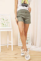 Джинсовые женские шорты свободные, цвет Хаки, размер 26, 164R2107