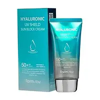 Солнцезащитный крем с гиалуроновой кислотой Farmstay Hyaluronic UV Shield Sun Block Cream SPF50+ PA+++ 70 g