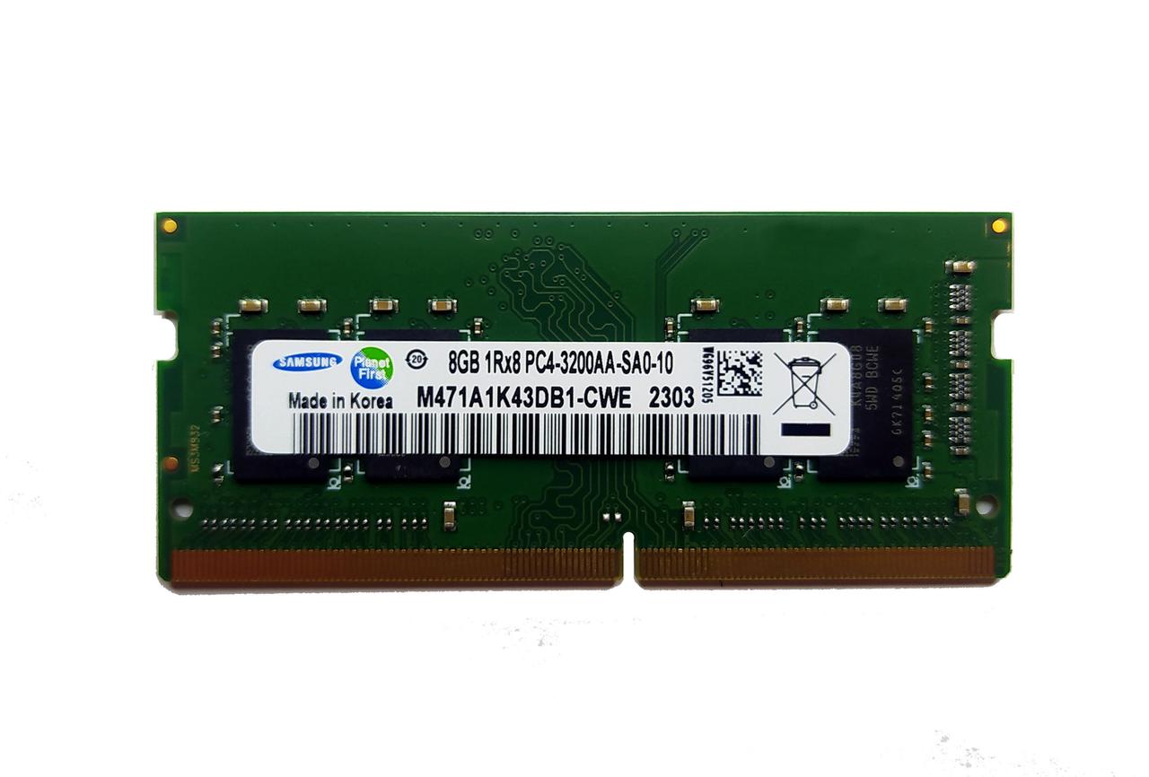 Оперативная память Samsung SO-DIMM DDR4 8GB 3200MHz (M471A1K43DB1-CWE ...