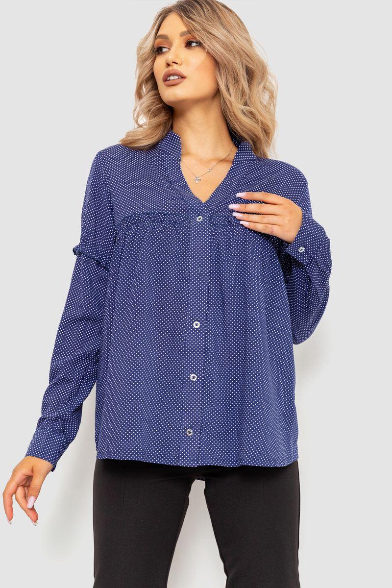 Блуза, колір синій, розмір XS-S, 102R306