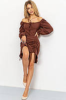 Платье, цвет коричневый, размер 50-52, 176R1038