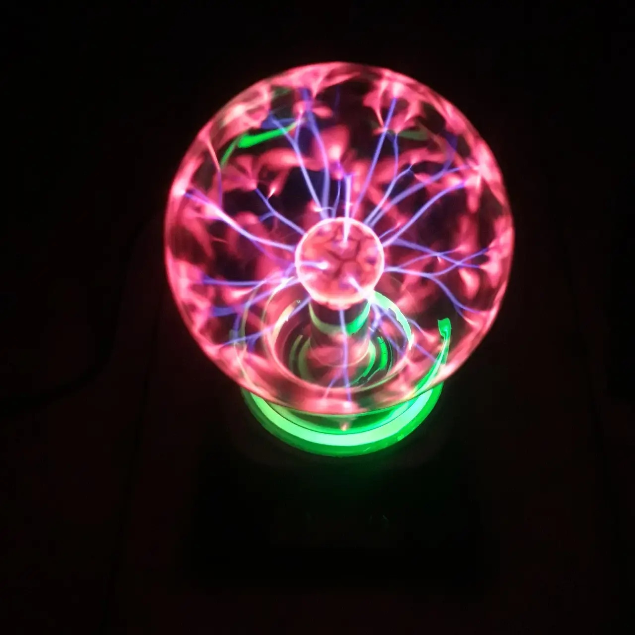Плазменный шар Тесла 12.5 см ночник светильник Plasma Light Magic Flash Ball (Оригиналные фото) - фото 4 - id-p2035397857