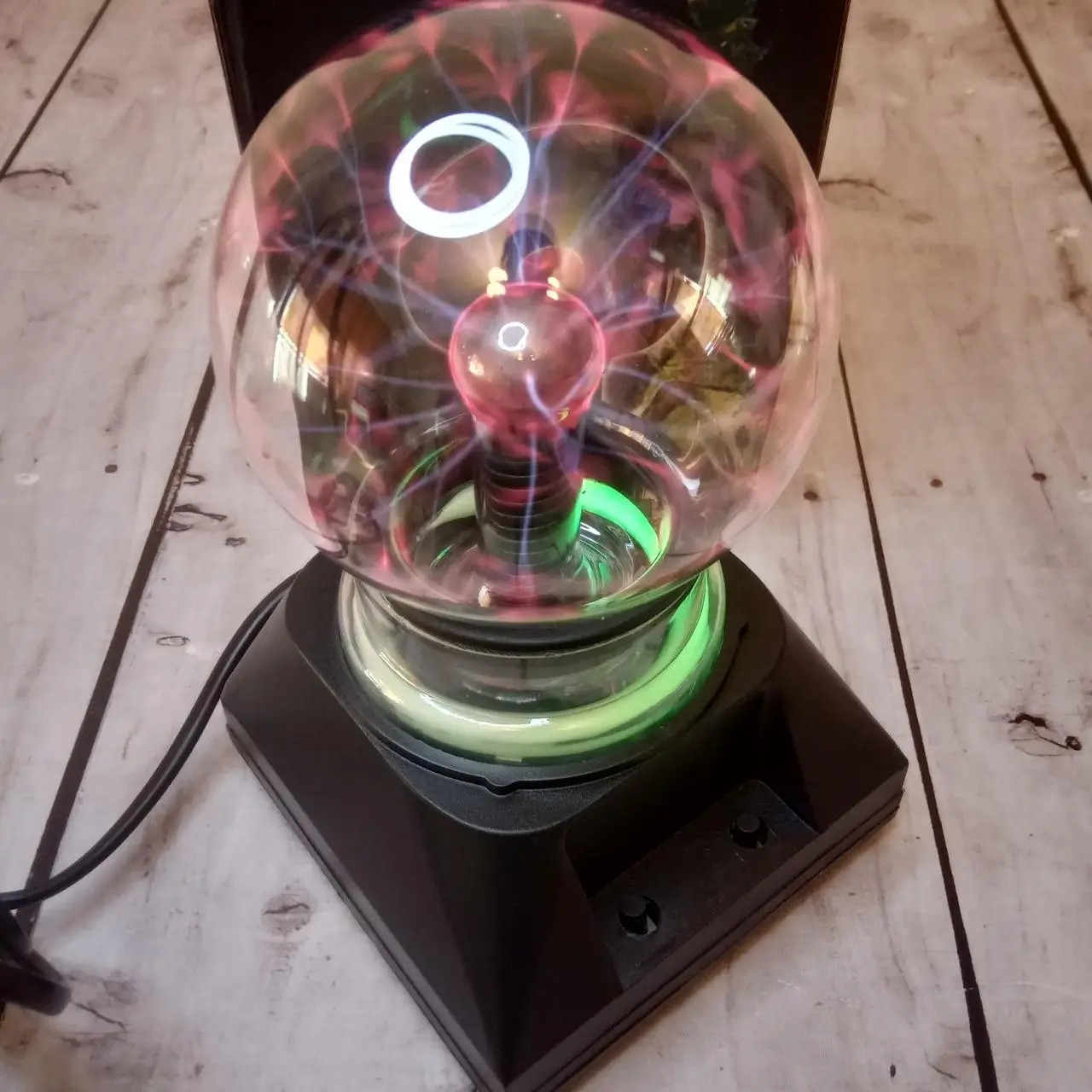 Плазменный шар Тесла 12.5 см ночник светильник Plasma Light Magic Flash Ball (Оригиналные фото) - фото 8 - id-p2035397857