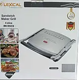 Контактний Гриль LSM-2506 2000Вт, Сендвічмейкер, Універсальний Помічник на Кухні, фото 7