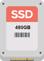 Накопичувач SSD 2.5" 480GB в асортименті Mix Brand бв #