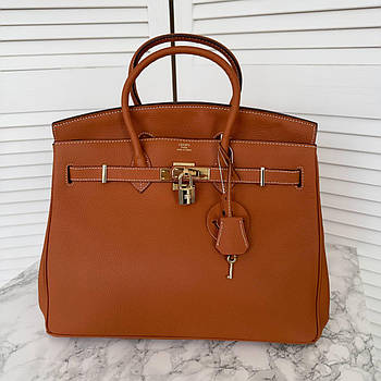Модна жіноча шкіряна сумка Hérmés Birkin 35 cm