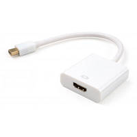 Переходник Mini Display port M to HDMI F white Vinga (VCPMDPHDMIWH)