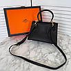 Шкіряна жіноча сумка Hermes Kelly 22 см, фото 6