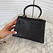 Шкіряна жіноча сумка Hermes Kelly 22 см, фото 10