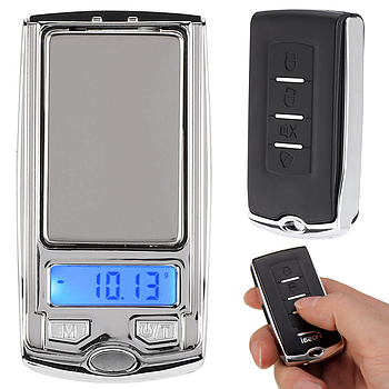 Ювелірні ваги до 200г (0,01г) у вигляді брелока від машини, AТР 136 / Міні ваги для зважування дрібниць