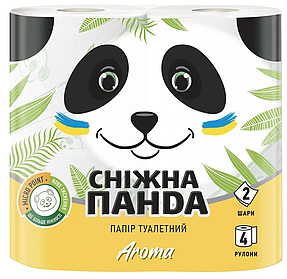 Туалетная бумага Сніжна панда Aroma 4шт