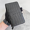 Якісне портмоне H.T Leather з тисненням під крокодила, фото 6