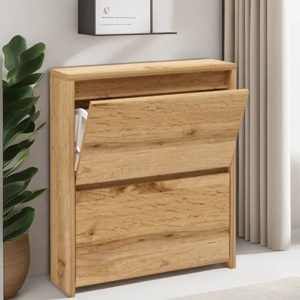 Тумба для взуття в коридор, вузька тумба під взуття, закрита тумбочка для взуття Тахо 30 ММ