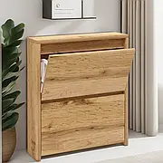 Тумба для взуття в коридор, вузька тумба під взуття, закрита тумбочка для взуття Тахо 30 ММ