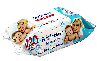 Вологі серветки дитячі Freshmarker 120 шт.