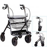 Стальной роллер складной для передвижения инвалидов и пожилых OSD-RB-91040RW роллер на колесах для ходьбы