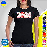 Футболка женская новогодняя "2024 Год Дракона" Family Look