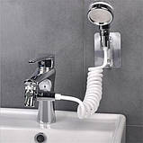 Душова система з насадкою на кран у умивальник з турмаліном Modified Faucet With External Shower, фото 3