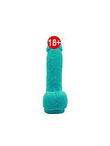 Крафтове мило-член з присоскою Чистий Кайф Turquoise size S натуральне, фото 3