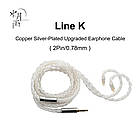 ⇒ Moondrop Line K (Jeck 3.5, 2Pin 0.78) - преміальний змінний 8-ти житловий мідний кабель для навушників!, фото 7