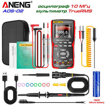 ANENG, AOS-02 (set1), осцилограф 10 МГц + мультиметр TrueRMS