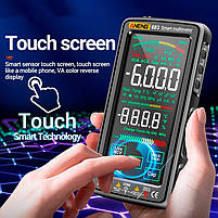 ANENG 683, Smart-мультиметр TrueRMS, дисплей сенсорний 127мм, відліків: 6000, напруга: 1000В, струм: 10А,, фото 3