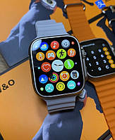 Умные смарт часы X8+ Ultra Smart Watch Apple 49 мм электронные с магнитной зарядкой и микрофоном серый
