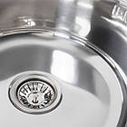 Кухонна мийка з нержавіючої сталі Platinum 7750 ПОЛІРОВКА (0,8/180 мм), фото 5