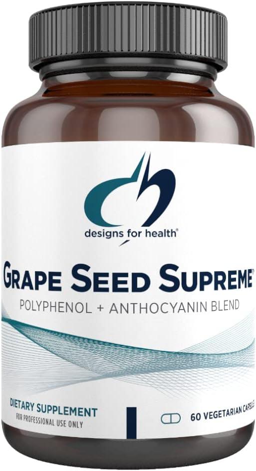 Designs for Health Grape Seed Supreme / Екстракт виноградних кісточок поліфеноли + антиоксиданти 60 капсул