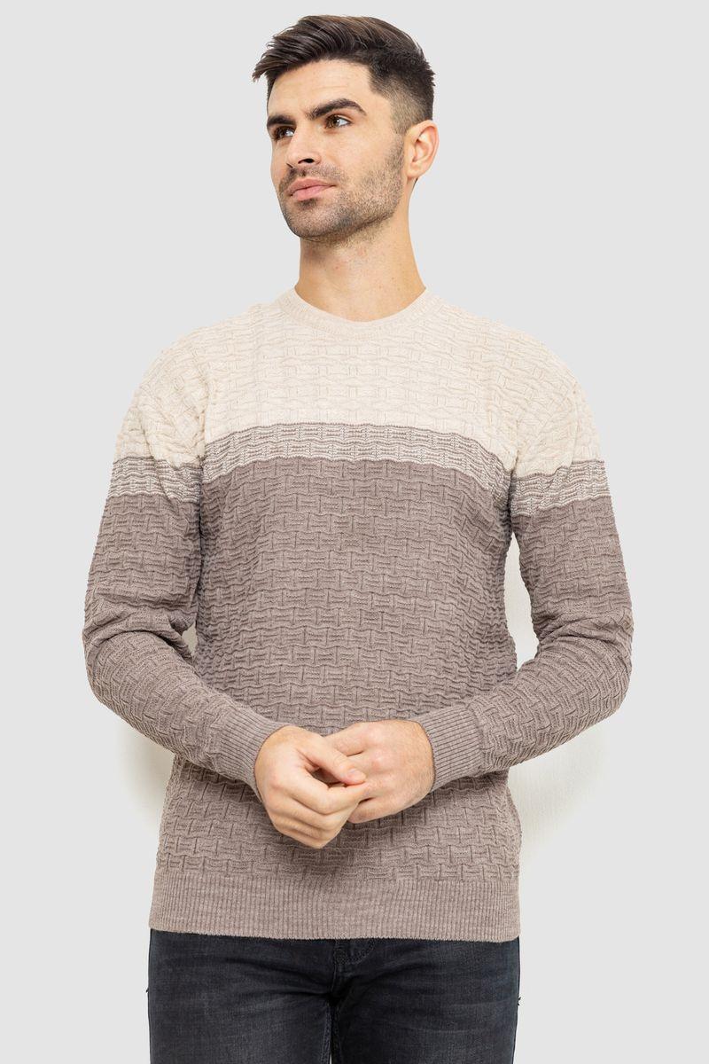 Светр чоловічий, колір бежево-молочний, 161R883, фото 1